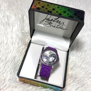 Bravado Justin Bieber Signature Rubber Stainless Steel Back Watch